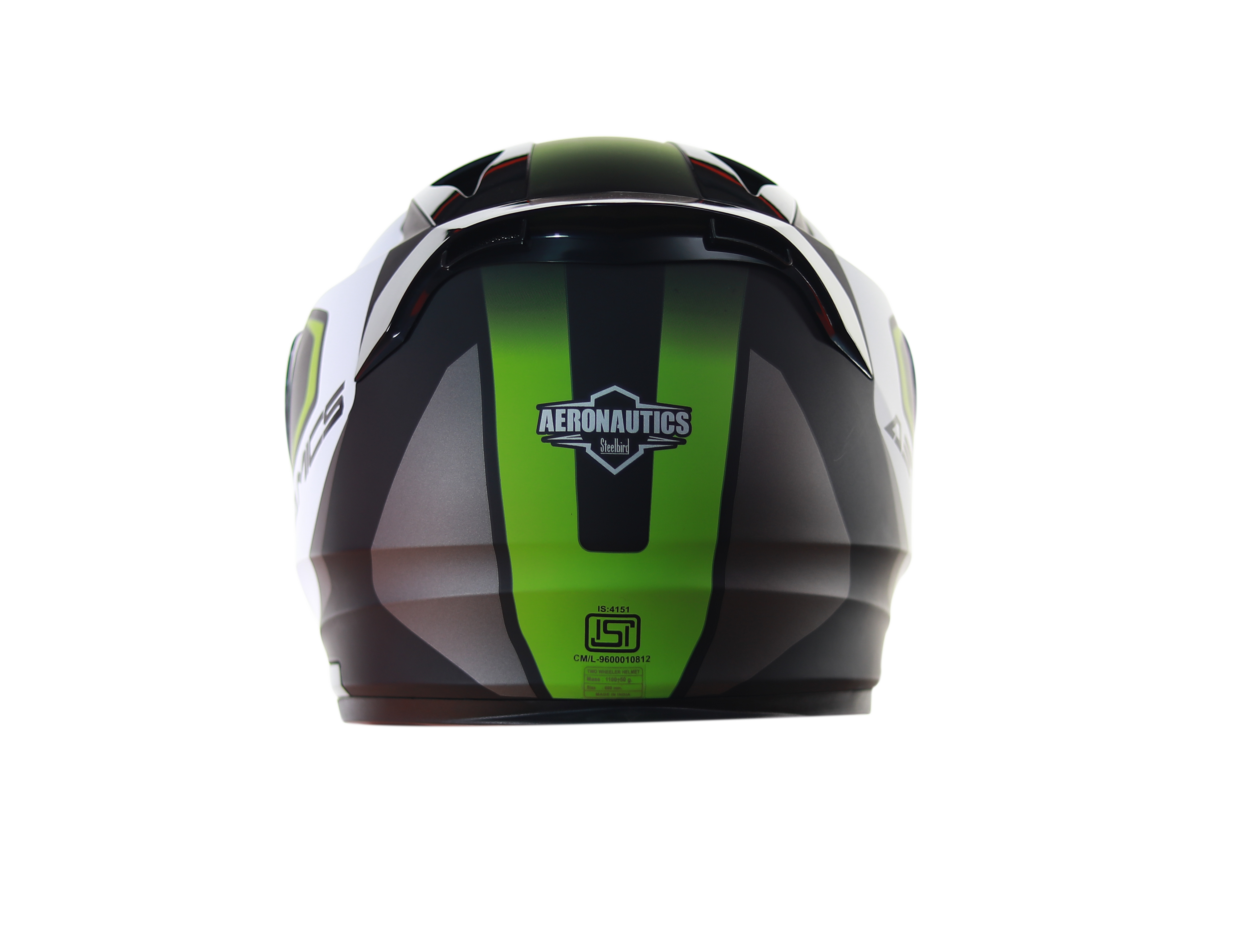 SA-1 Aerodynamics Mat Black/Y.Green With Anti-Fog Shield Gold Night Vision Visor (Fitted With Clear Visor Extra Gold Night Vision Anti-Fog Shield Visor Free)